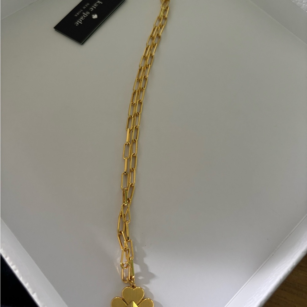 Kate Spade Gold Glove Charm Necklace 17” chain - Picture 5 of 7
